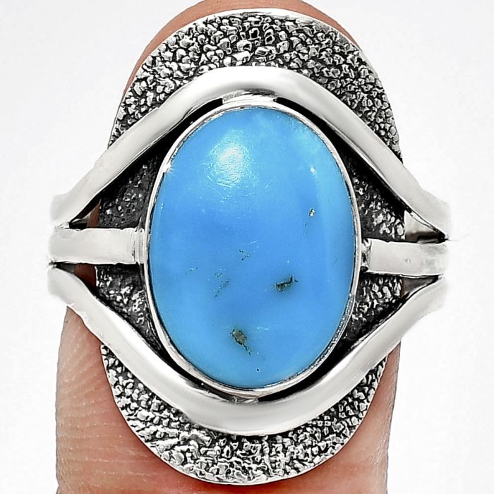 Sleeping Beauty Turquoise Ring size-9.5 EXR01095 R-1402, 10x14 mm