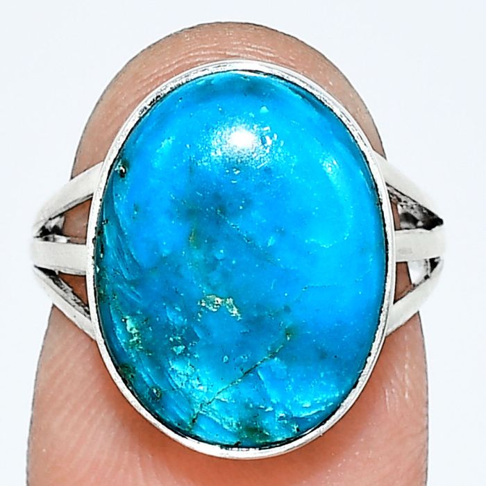 Sleeping Beauty Turquoise Ring size-6 EXR01239 R-1003, 12x16 mm