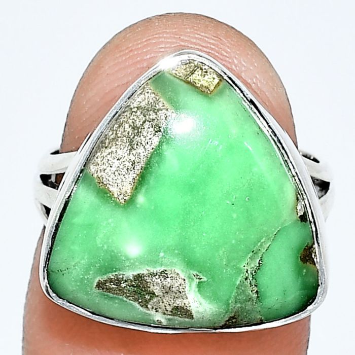 Utah Variscite Ring size-6 EXR01245 R-1003, 16x16 mm