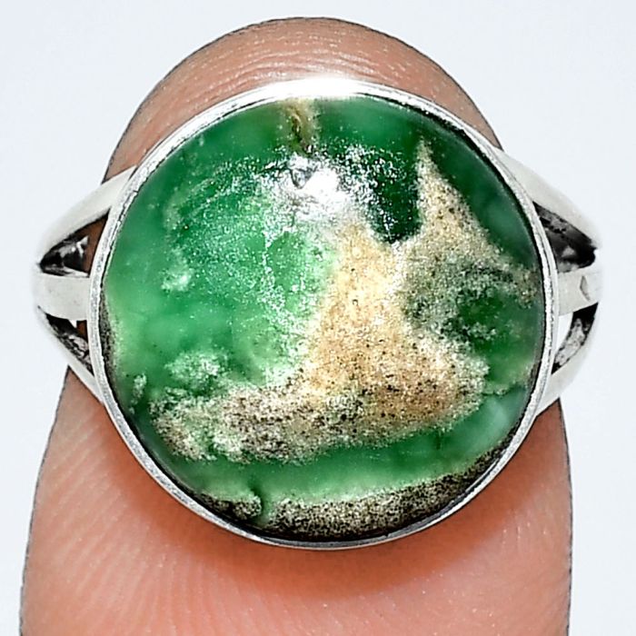 Utah Variscite Ring size-6 EXR01262 R-1003, 14x14 mm