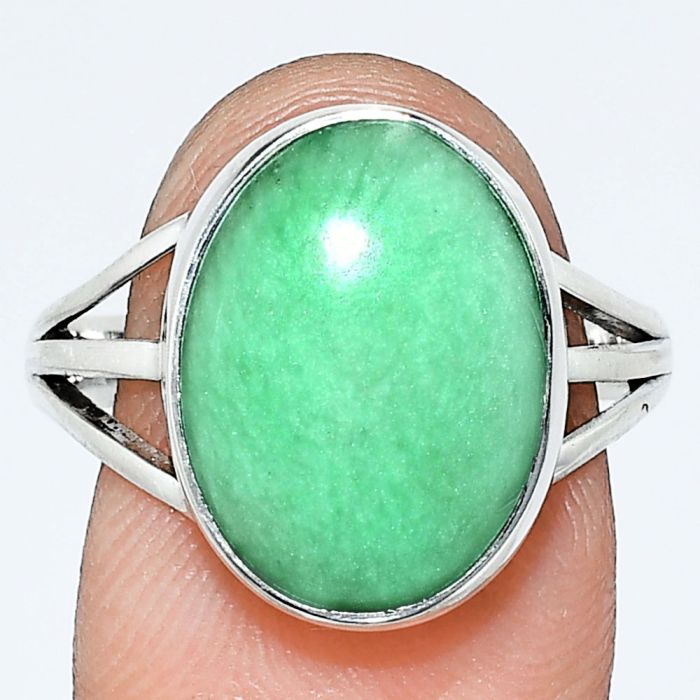 Utah Variscite Ring size-9.5 EXR01263 R-1003, 12x16 mm