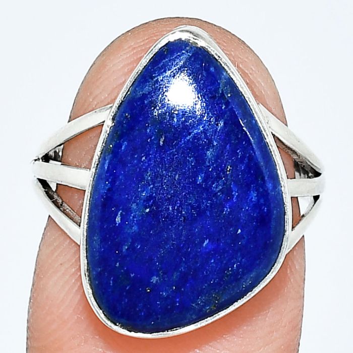 Lapis Lazuli Ring size-7 EXR01273 R-1003, 12x19 mm