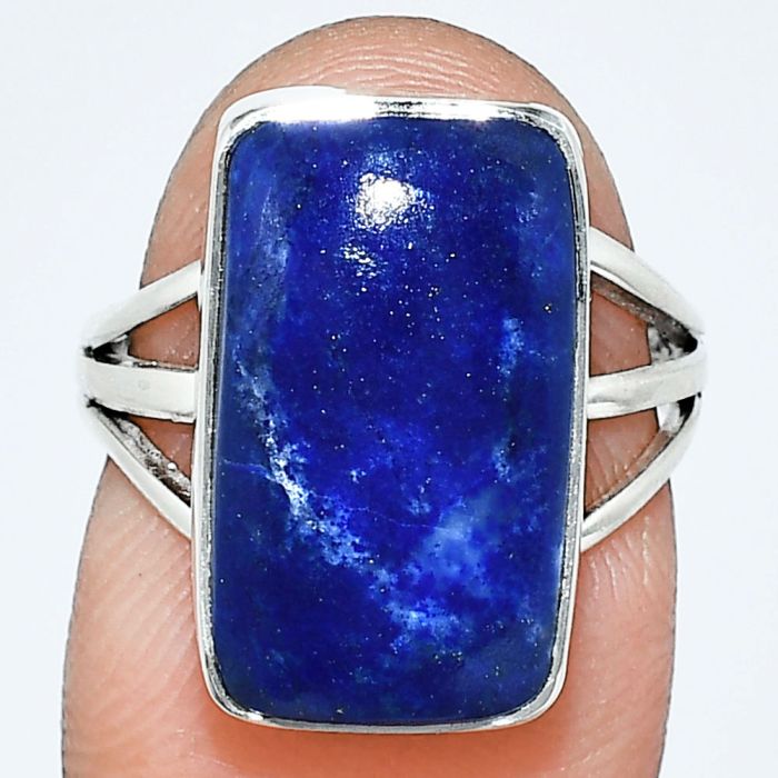 Lapis Lazuli Ring size-6 EXR01274 R-1003, 10x17 mm