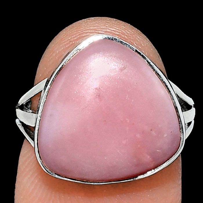 Pink Opal Ring size-7 EXR01282 R-1003, 15x15 mm