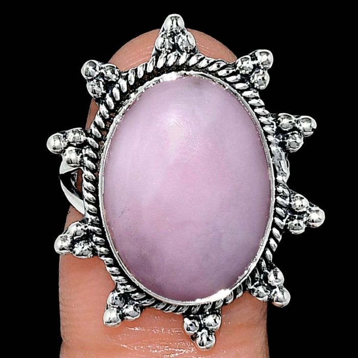 Pink Opal Ring size-7 EXR01442 R-1234, 13x18 mm