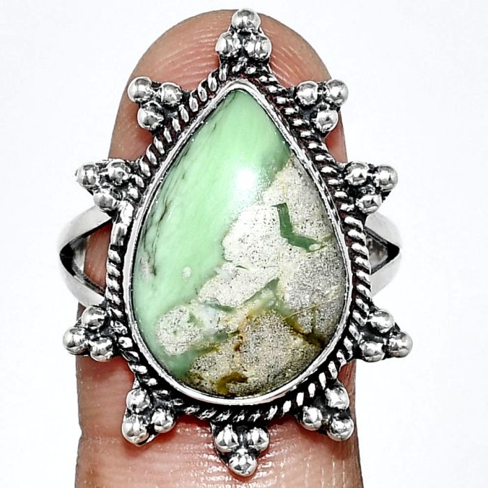 Utah Variscite Ring size-9.5 EXR01471 R-1234, 13x19 mm