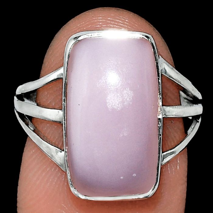 Pink Opal Ring size-8 EXR01902 R-1003, 9x16 mm