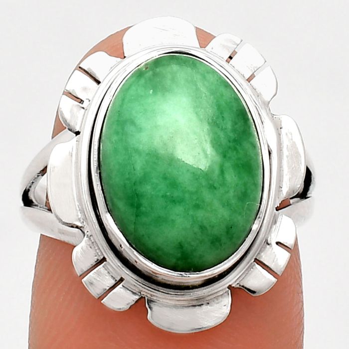 Utah Variscite Ring size-7 EXR02209 R-1342, 10x13 mm