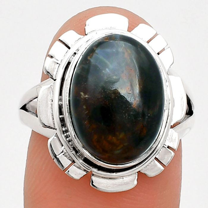 Pietersite Ring size-8 EXR02236 R-1342, 10x14 mm