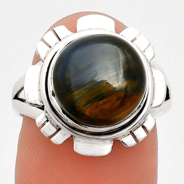 Pietersite Ring size-8 EXR02238 R-1342, 11x11 mm