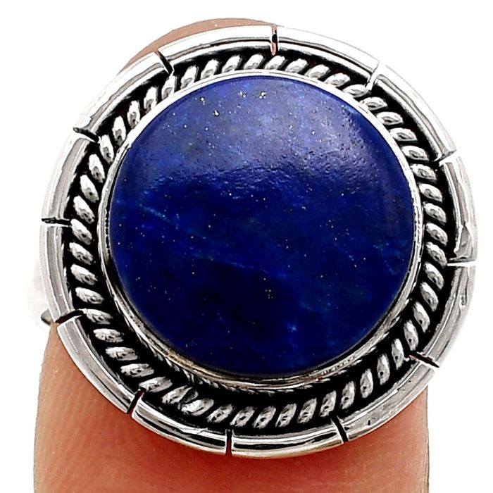 Lapis Lazuli Ring size-7 EXR02308 R-1728, 13x13 mm