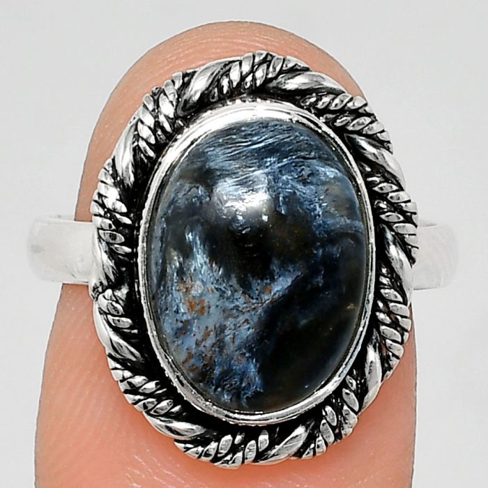 Pietersite Ring size-8 EXR02361 R-1013, 10x14 mm