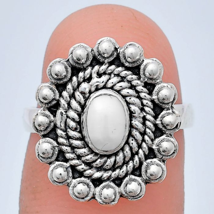 Natural Fresh Water Pearl Ring size-6 EXR02503 R-1124, 6x4 mm