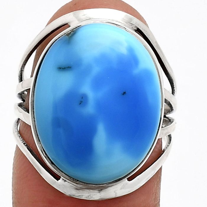 Sleeping Beauty Turquoise Ring size-7 EXR03030 R-1219, 14x18 mm