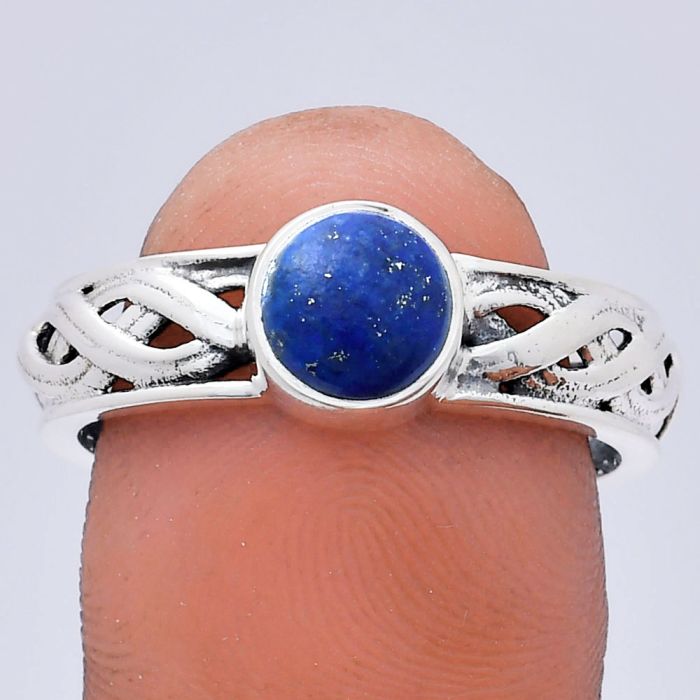 Lapis Lazuli Ring size-9.5 EXR03123 R-1161, 7x7 mm