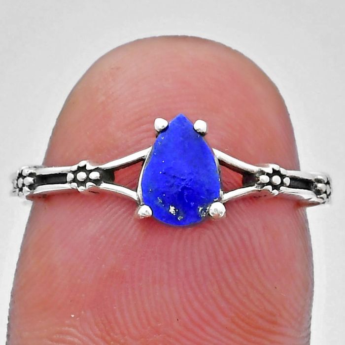 Lapis Lazuli Ring size-6.5 EXR03646 R-1720, 7x5 mm