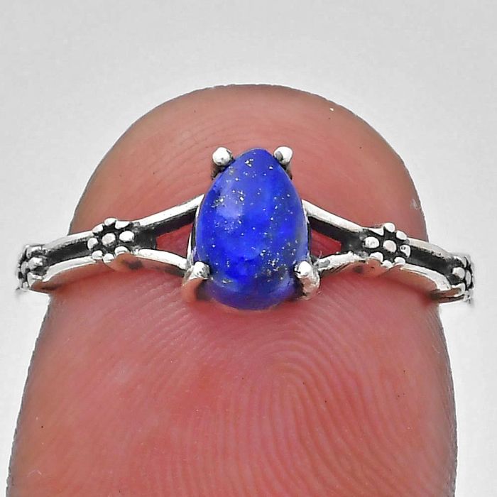 Lapis Lazuli Ring size-6 EXR03651 R-1720, 7x5 mm