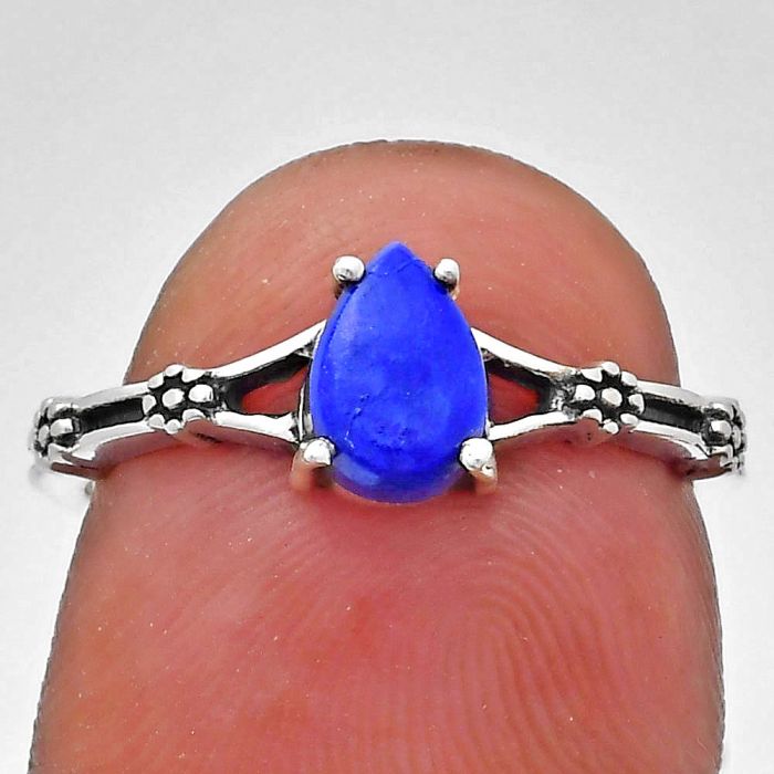 Lapis Lazuli Ring size-6 EXR03664 R-1720, 7x5 mm