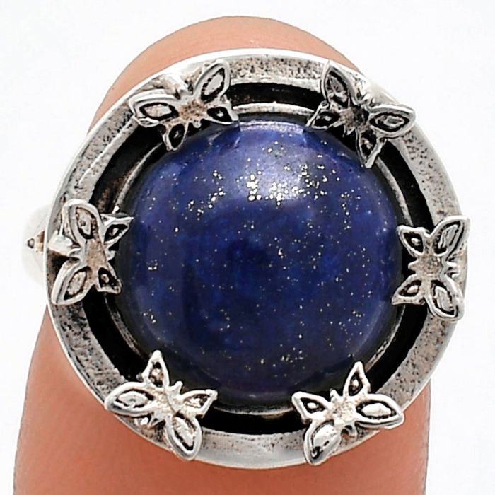 Lapis Lazuli Ring size-7 EXR03768 R-1716, 12x12 mm