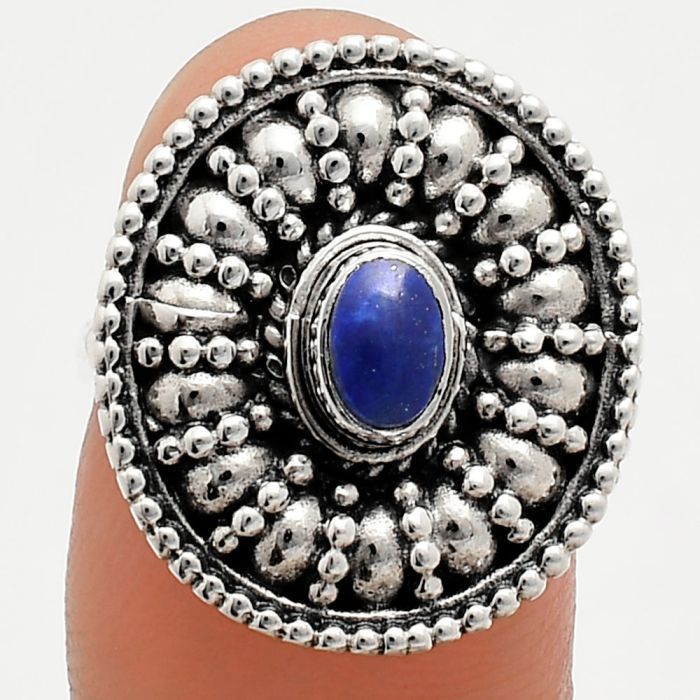 Lapis Lazuli Ring size-6 EXR04198 R-1691, 6x4 mm