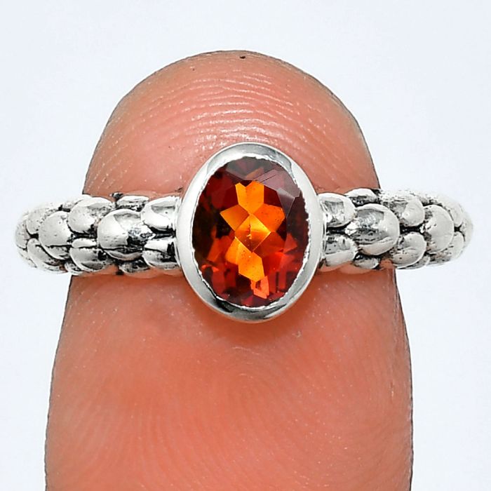 Mandarin Citrine Ring size-6.5 EXR04653 R-1730, 7x5 mm