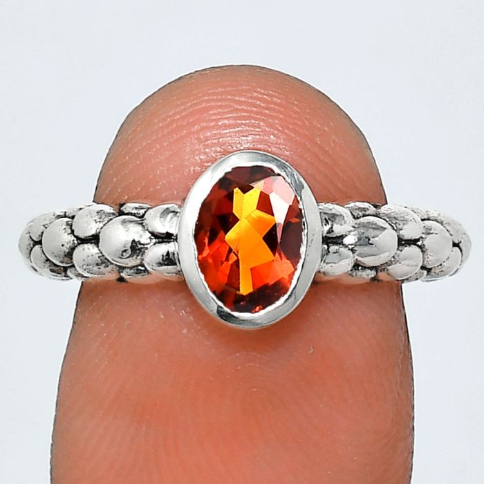 Mandarin Citrine Ring size-6.5 EXR04664 R-1730, 7x5 mm