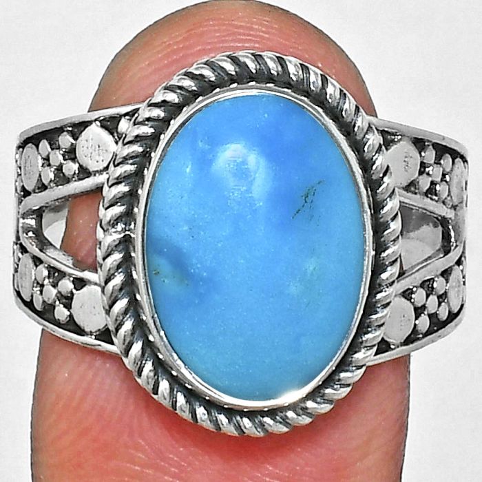 Sleeping Beauty Turquoise Ring size-9.5 EXR04924 R-1732, 10x14 mm