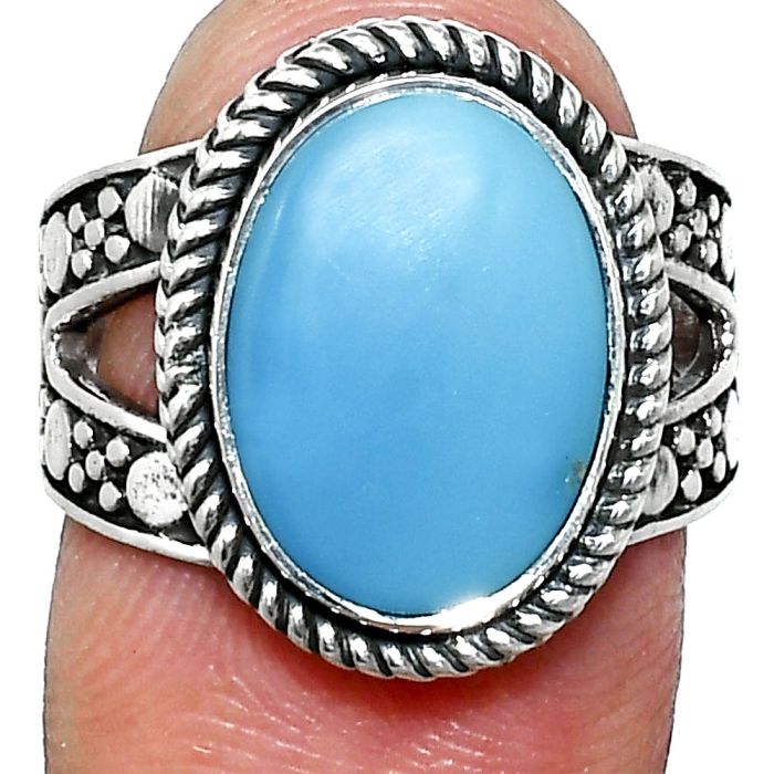 Sleeping Beauty Turquoise Ring size-7 EXR04929 R-1732, 10x14 mm