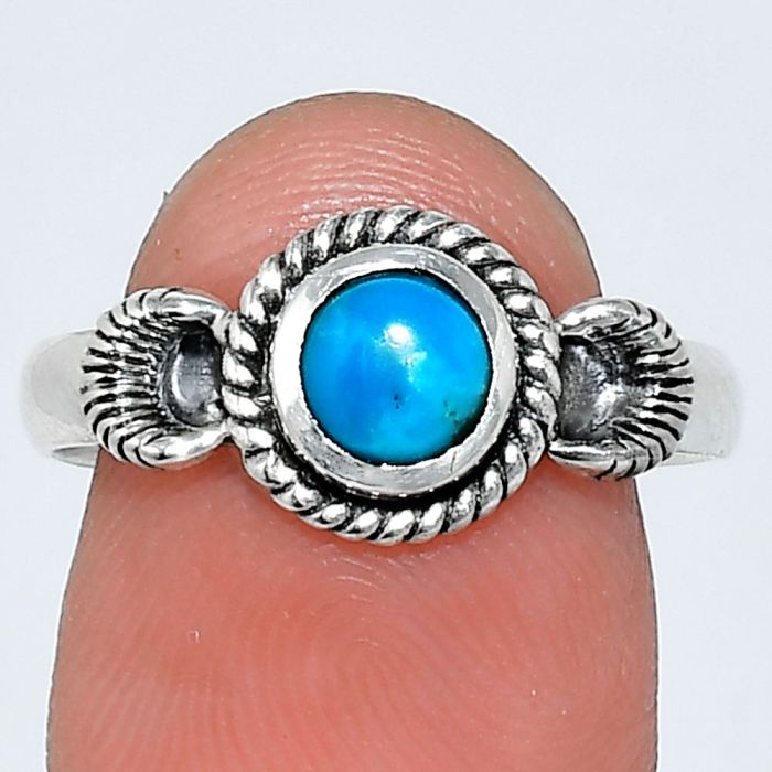 Sleeping Beauty Turquoise Ring size-8.5 EXR05249 R-1733, 6x6 mm