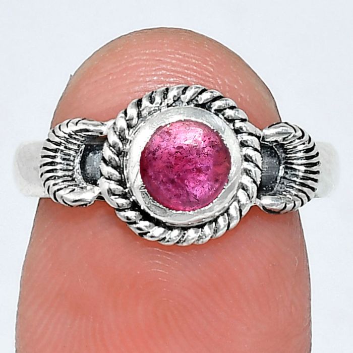 Ruby Glassfield Ring size-7 EXR05251 R-1733, 6x6 mm