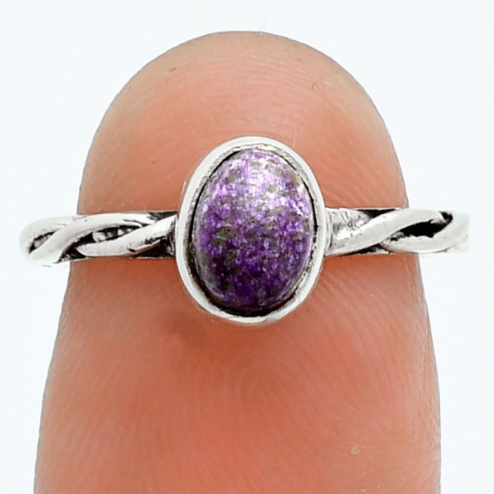 Purpurite Ring size-5 EXR06097 R-1213, 7x5 mm