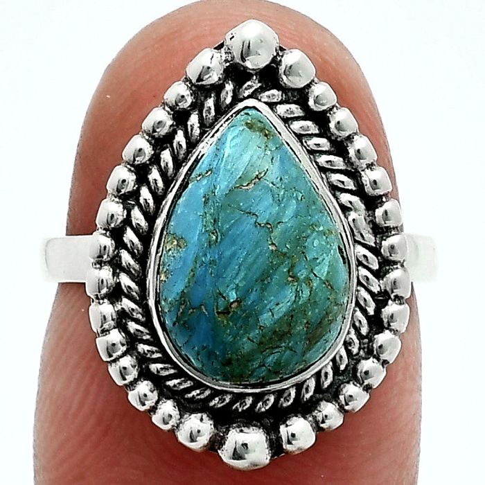 Peruvian Opalina Ring size-6 EXR06321 R-1154, 8x12 mm