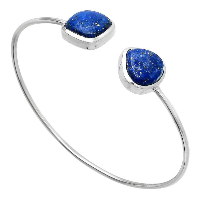 Lapis Lazuli Cuff Bangle Bracelet SDB5101 B-1004, 12x13 mm