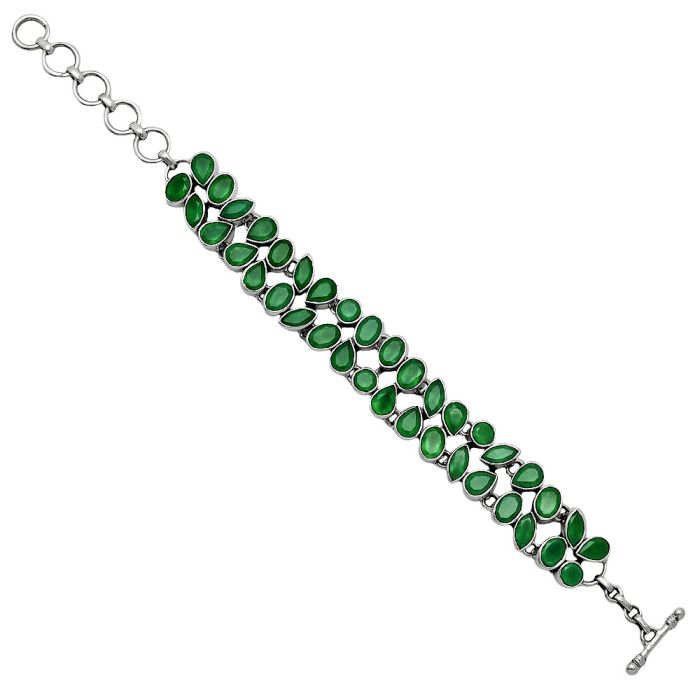 Green Onyx Bracelet SDB5165 B-1045, 5x7 mm