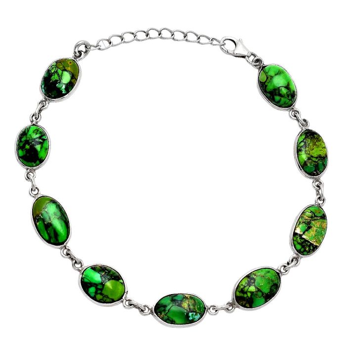 Green Matrix Turquoise Bracelet SDB5174 B-1001, 8x12 mm