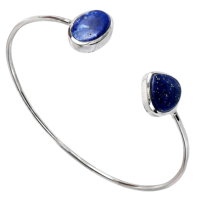 Lapis Lazuli Cuff Bangle Bracelet SDB5180 B-1004, 10x14 mm