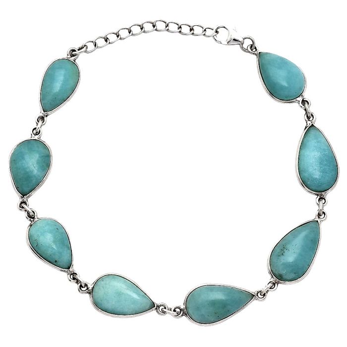 Paraiba Amazonite Bracelet SDB5190 B-1001, 9x17 mm