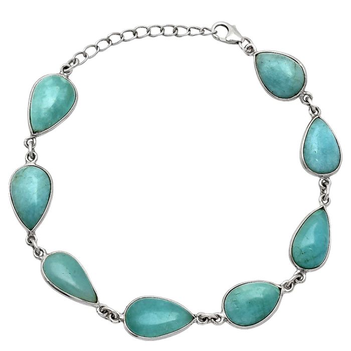 Paraiba Amazonite Bracelet SDB5199 B-1001, 10x14 mm