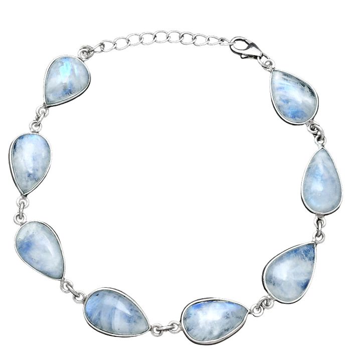 Rainbow Moonstone Bracelet SDB5220 B-1001, 10x15 mm