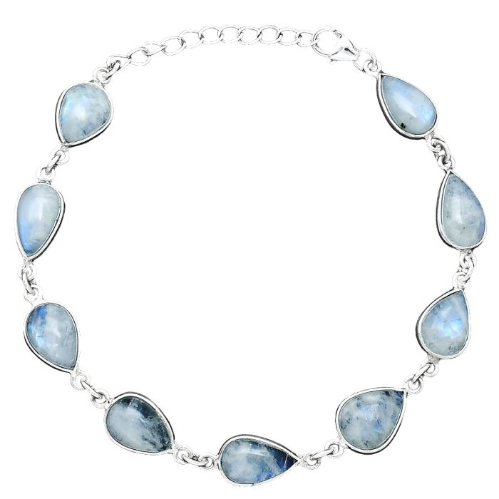 Rainbow Moonstone Bracelet SDB5222 B-1001, 8x11 mm