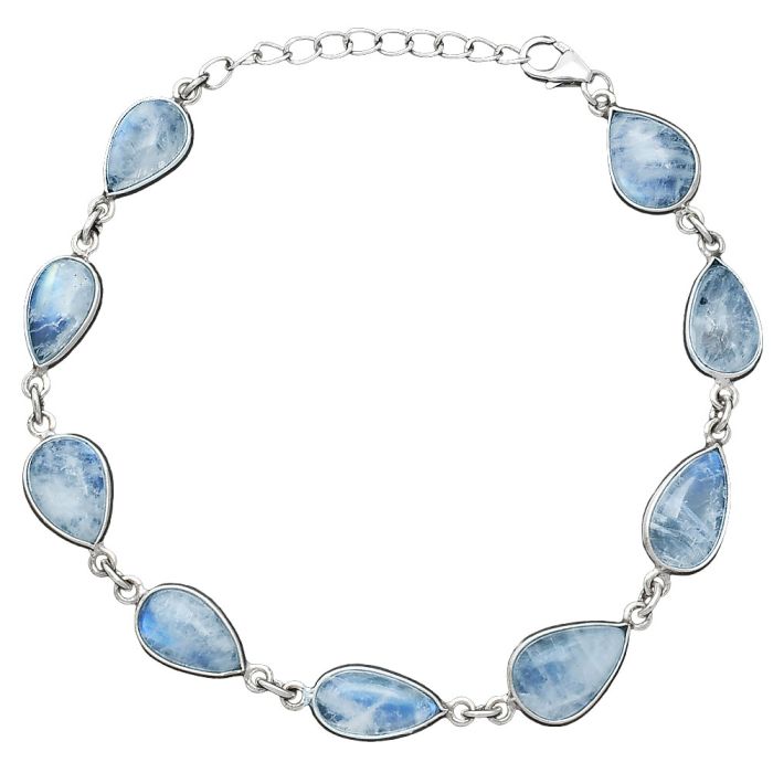 Rainbow Moonstone Bracelet SDB5226 B-1001, 9x13 mm