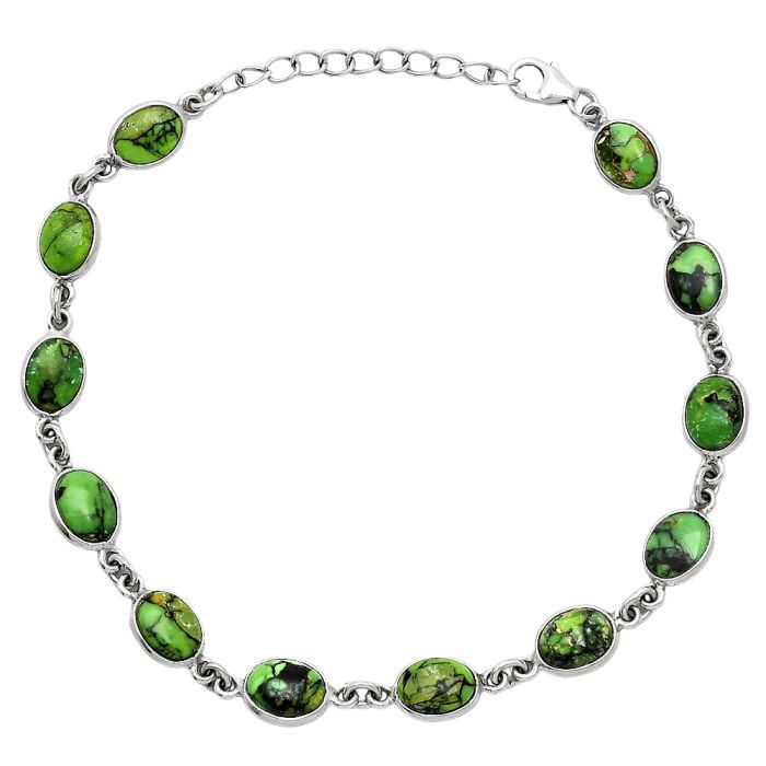 Green Matrix Turquoise Bracelet SDB5232 B-1001, 6x8 mm