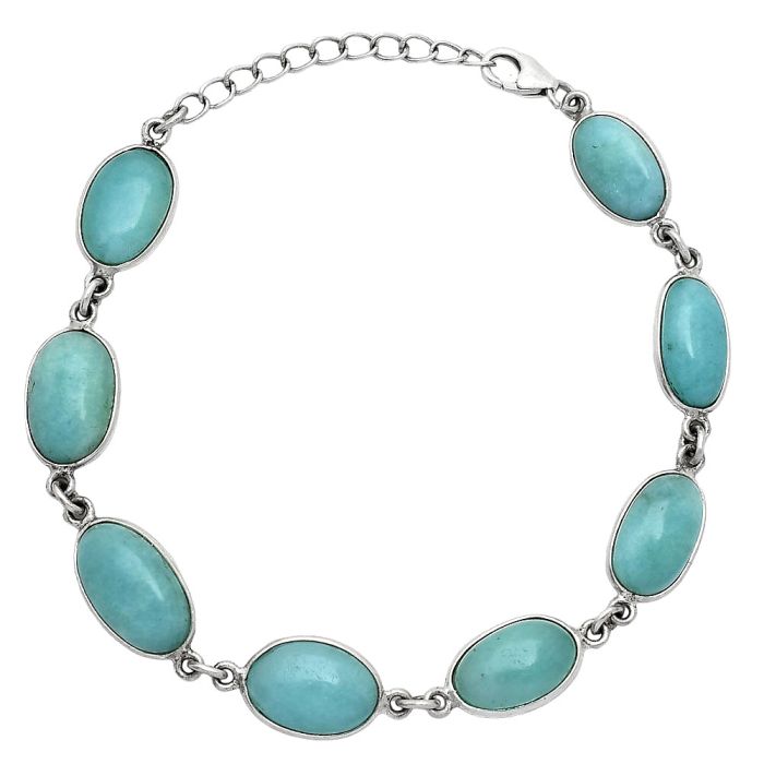 Paraiba Amazonite Bracelet SDB5252 B-1001, 8x14 mm