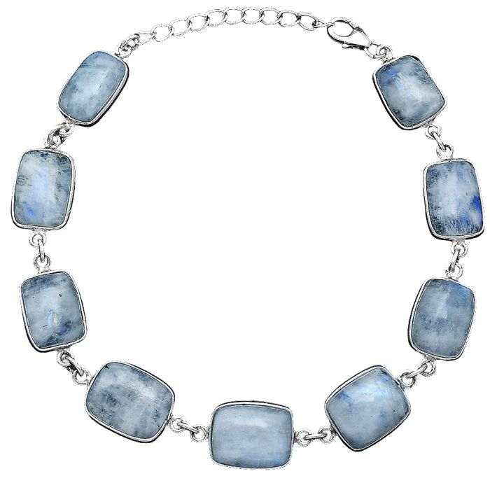 Rainbow Moonstone Bracelet SDB5267 B-1001, 10x13 mm