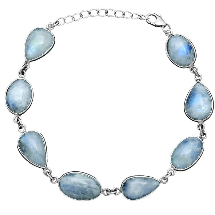 Rainbow Moonstone Bracelet SDB5268 B-1001, 9x15 mm