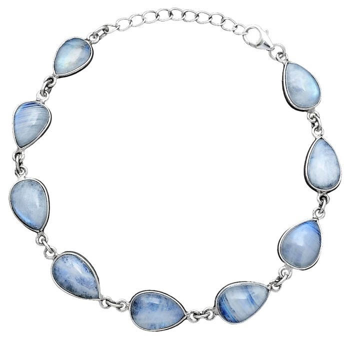 Rainbow Moonstone Bracelet SDB5270 B-1001, 8x11 mm