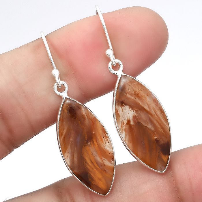 Natural Pietersite Earrings SDE40671 E-1001, 11x23 mm