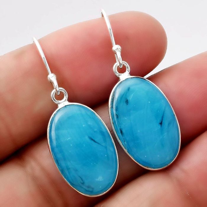 Natural Smithsonite Earrings SDE43114 E-1001, 12x19 mm