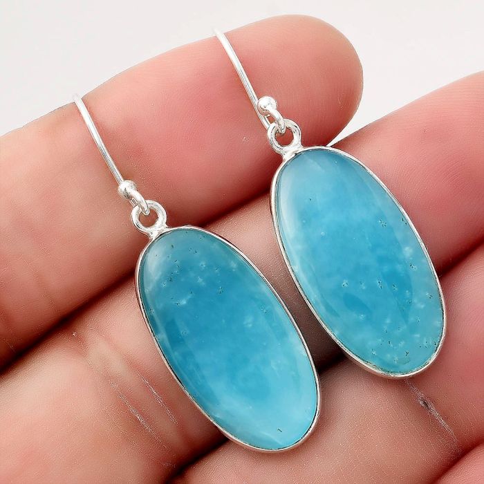 Natural Smithsonite Earrings SDE50380 E-1001, 12x24 mm