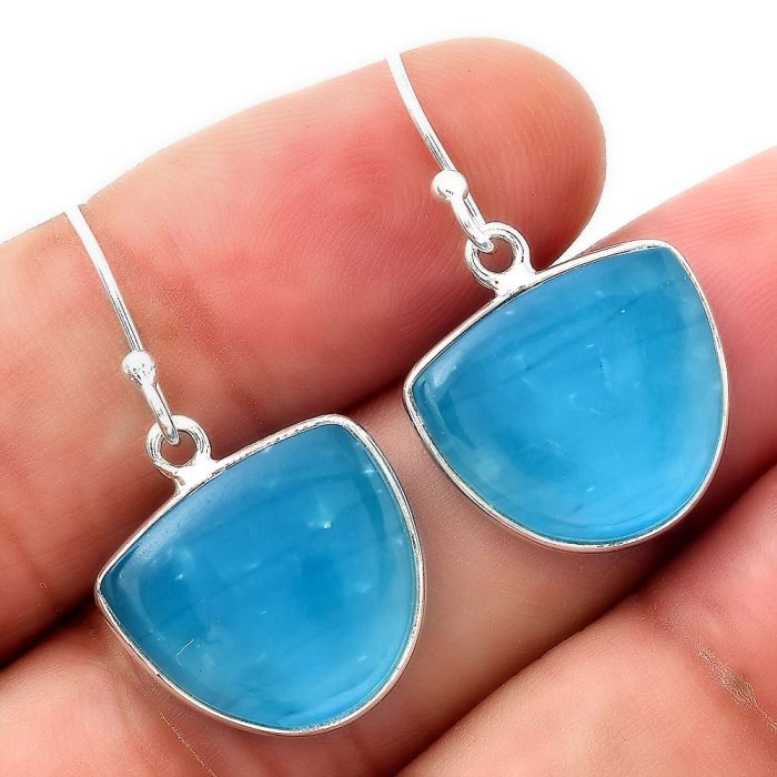 Natural Smithsonite Earrings SDE51483 E-1001, 14x16 mm